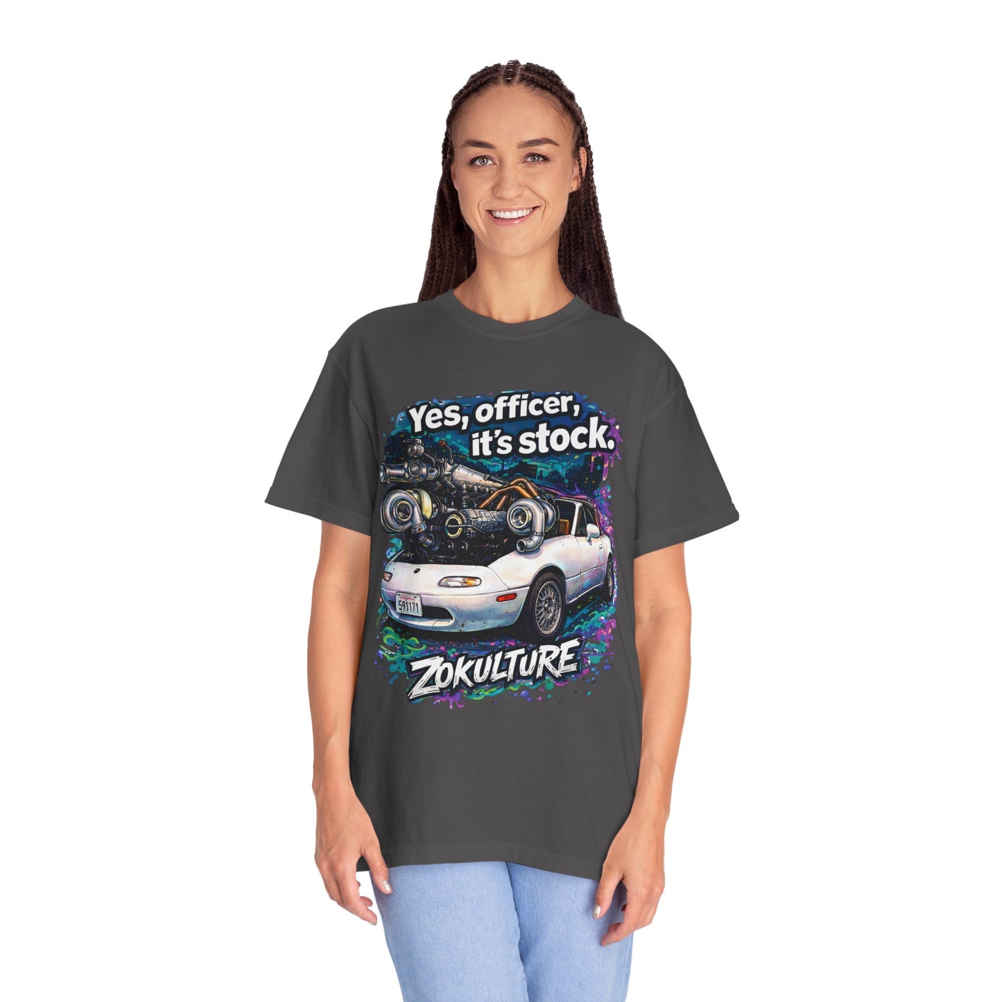 Zokulture "Yes, Officer, Its Stock" Miata Tee