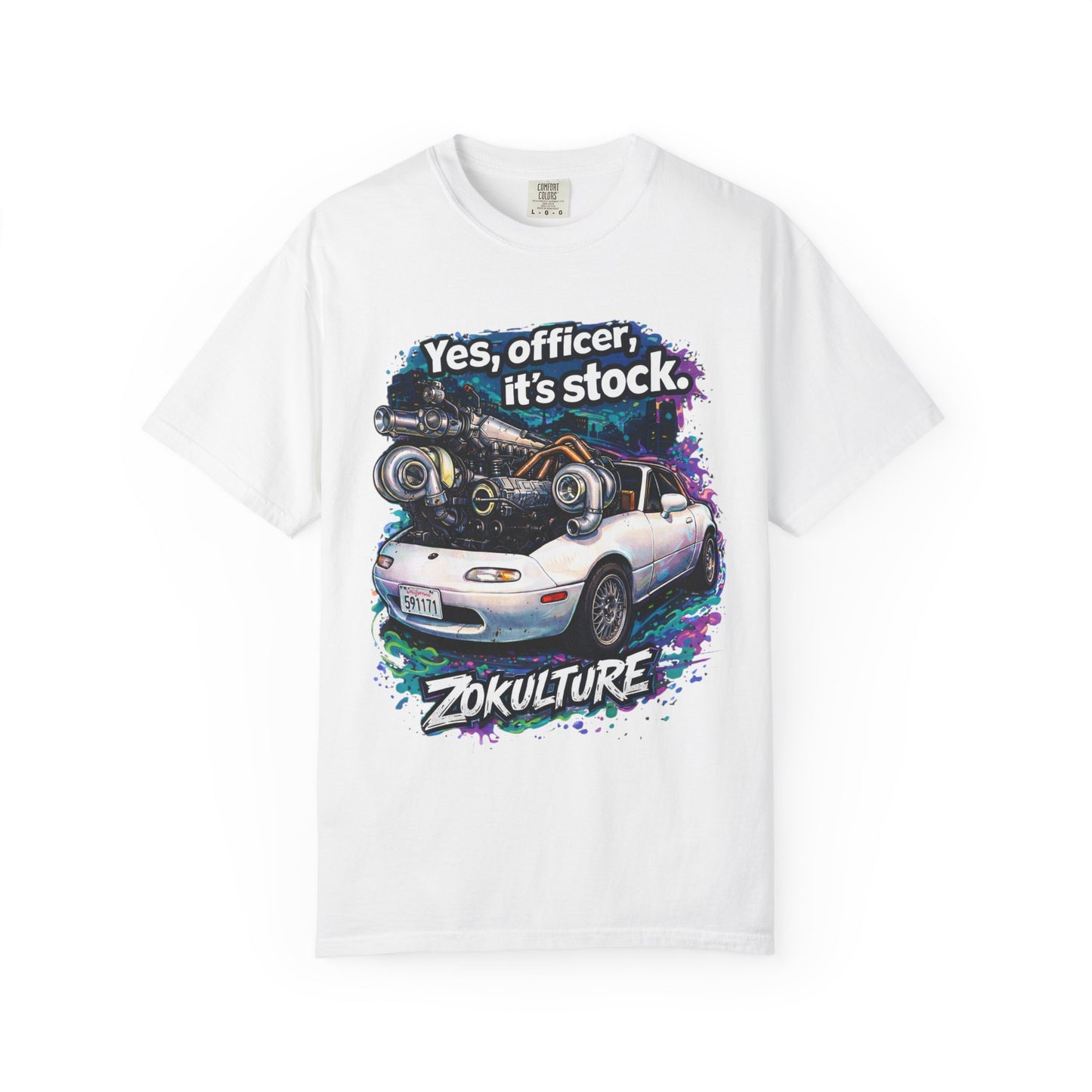 Zokulture "Yes, Officer, Its Stock" Miata Tee