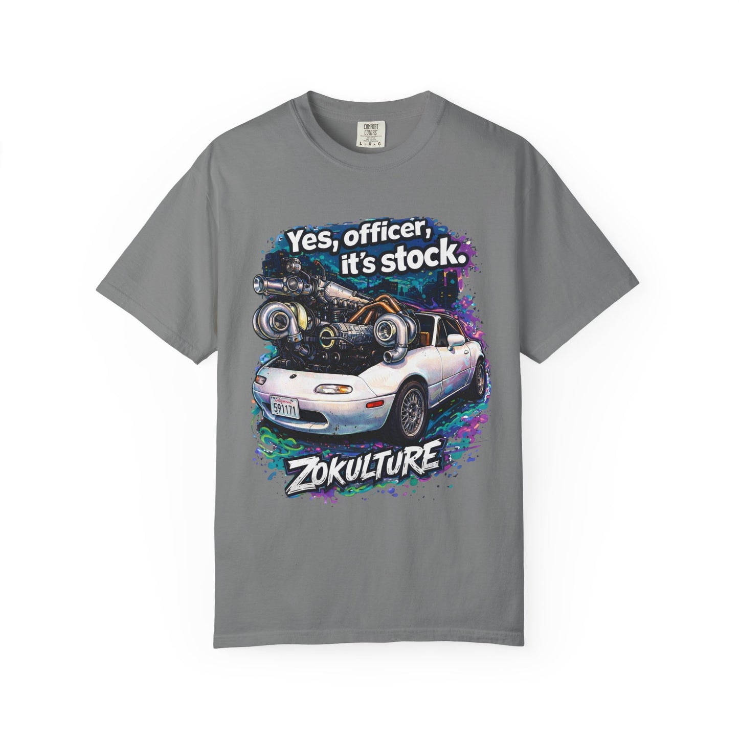 Zokulture "Yes, Officer, Its Stock" Miata Tee
