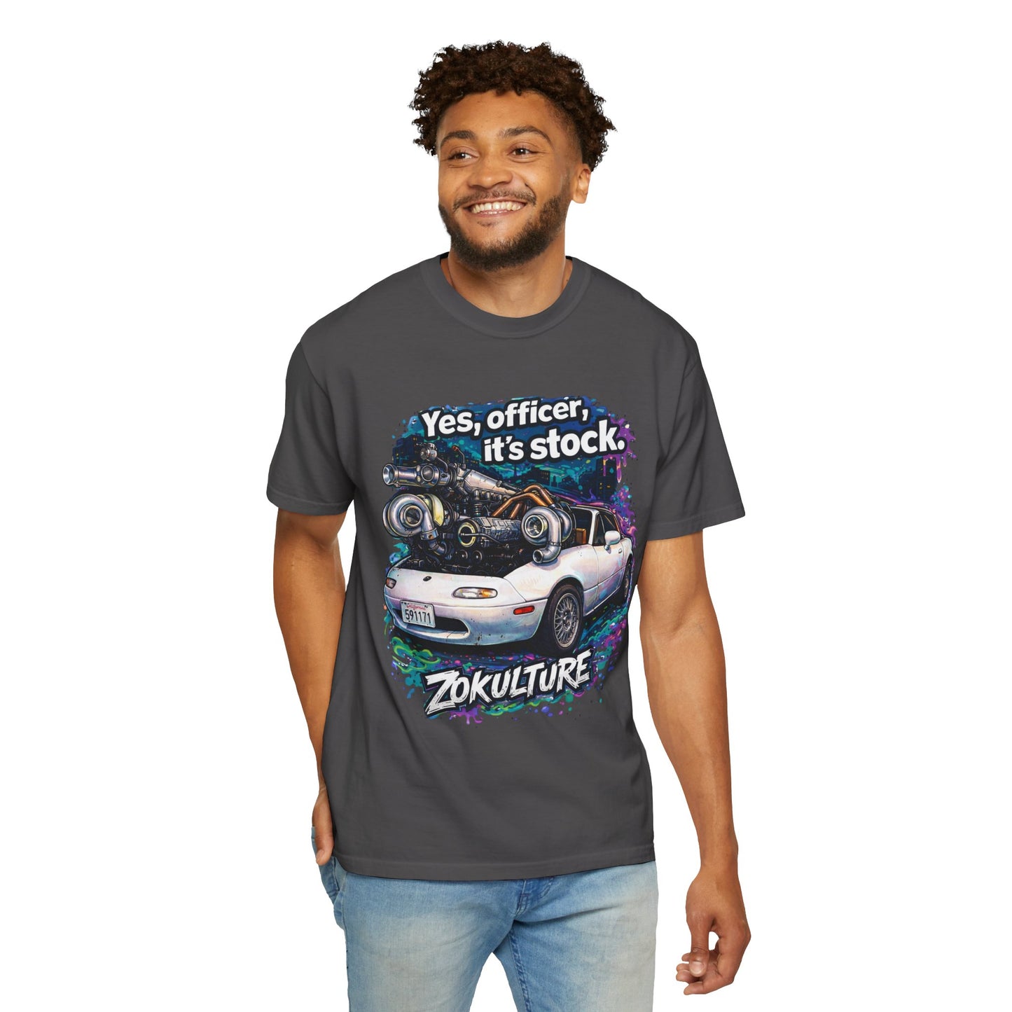 Zokulture "Yes, Officer, Its Stock" Miata Tee