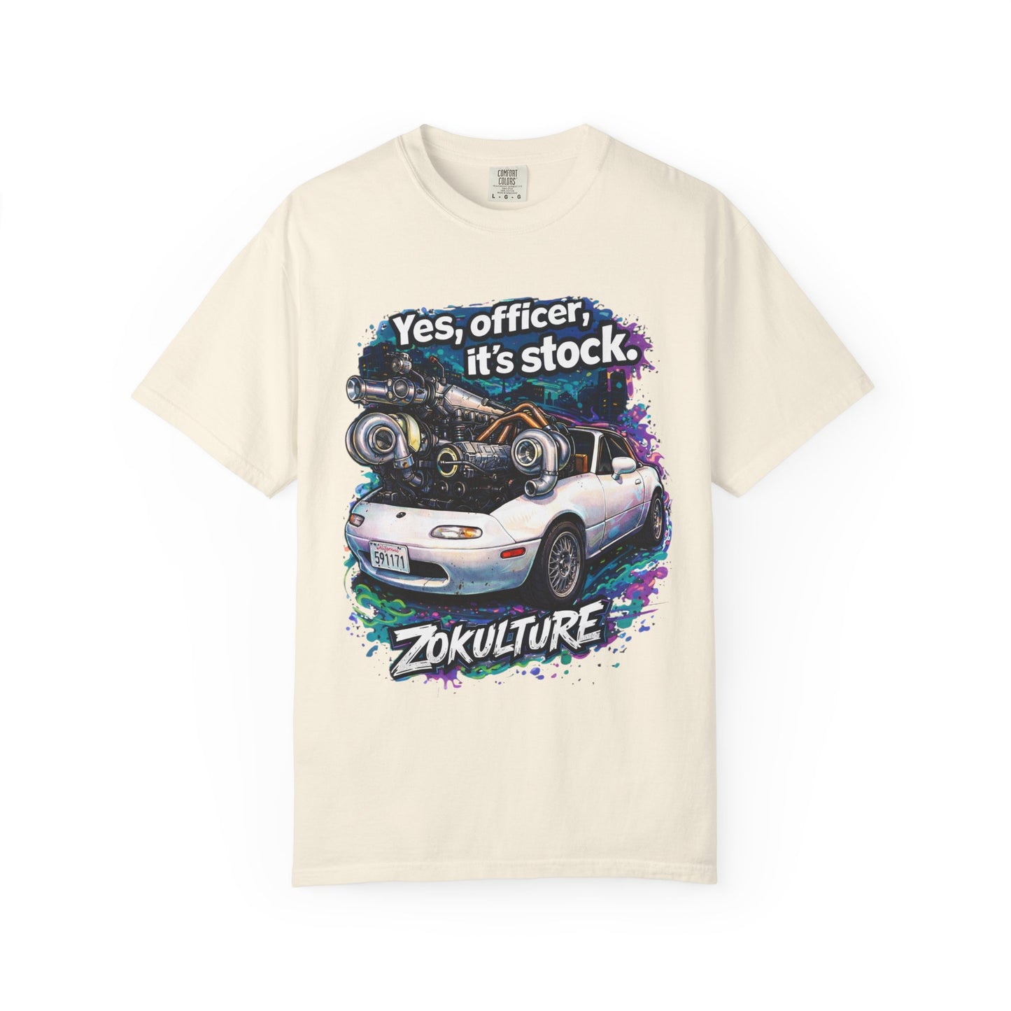 Zokulture "Yes, Officer, Its Stock" Miata Tee