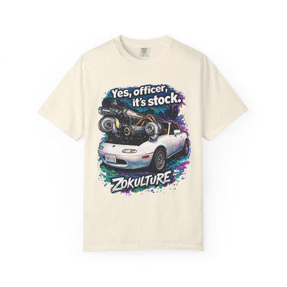 Zokulture "Yes, Officer, Its Stock" Miata Tee