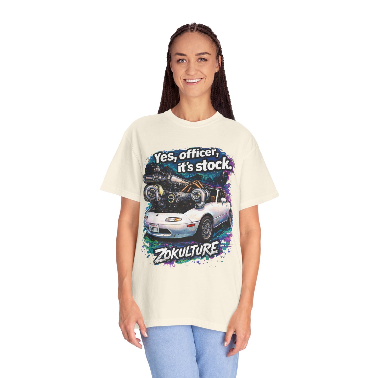 Zokulture "Yes, Officer, Its Stock" Miata Tee