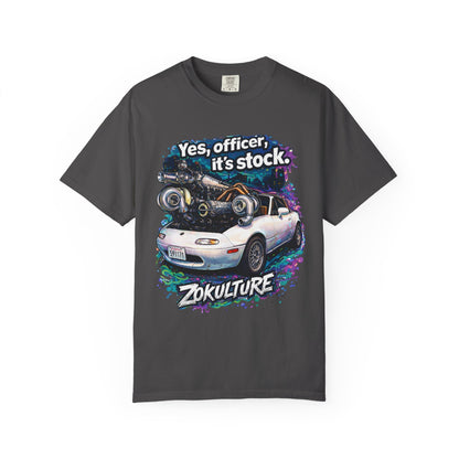 Zokulture "Yes, Officer, Its Stock" Miata Tee