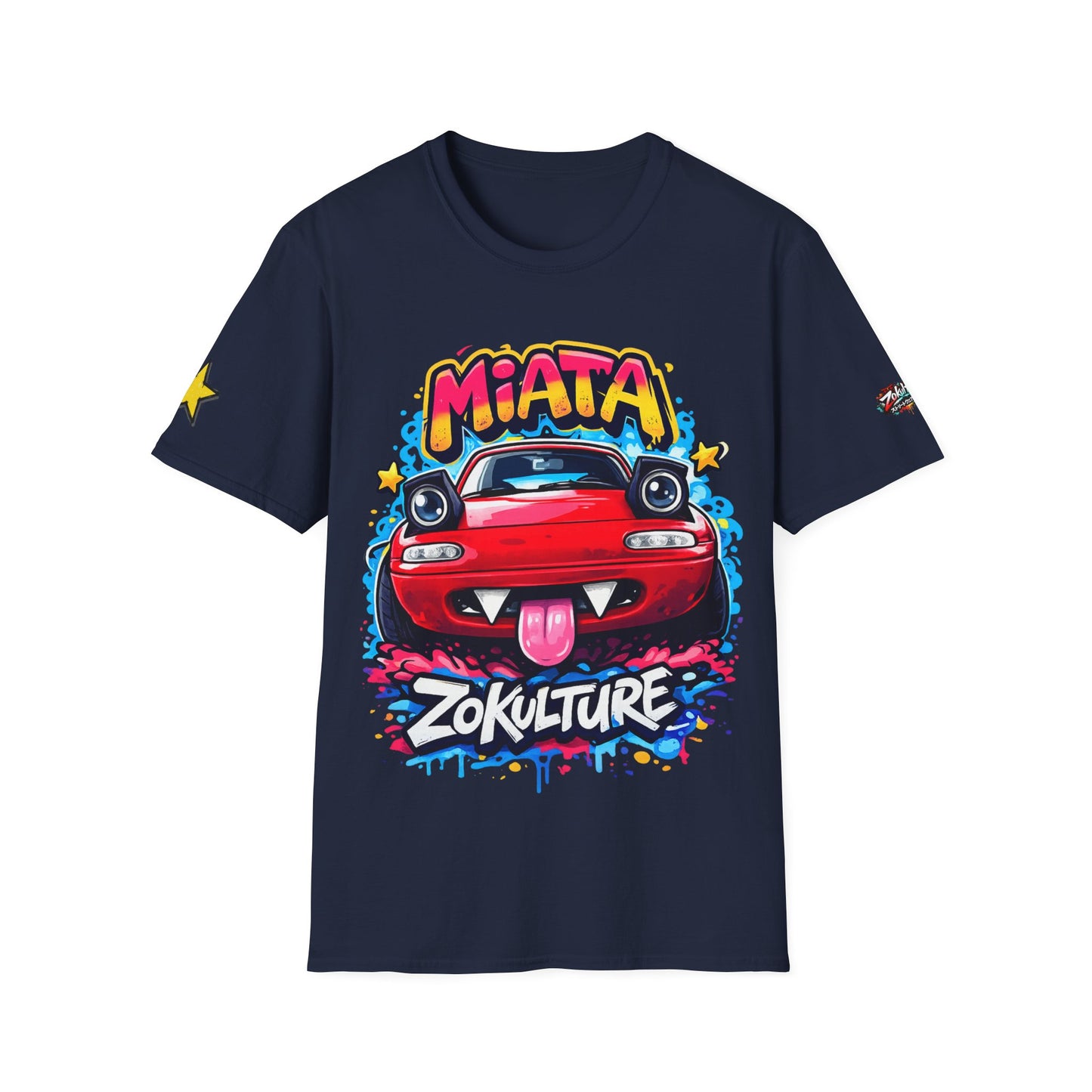 Zokulture Cute Miata Tee + Side Star and Logo