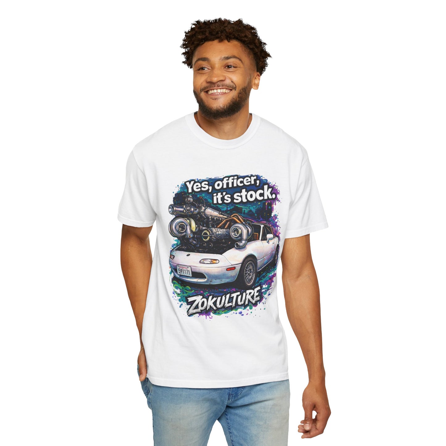 Zokulture "Yes, Officer, Its Stock" Miata Tee