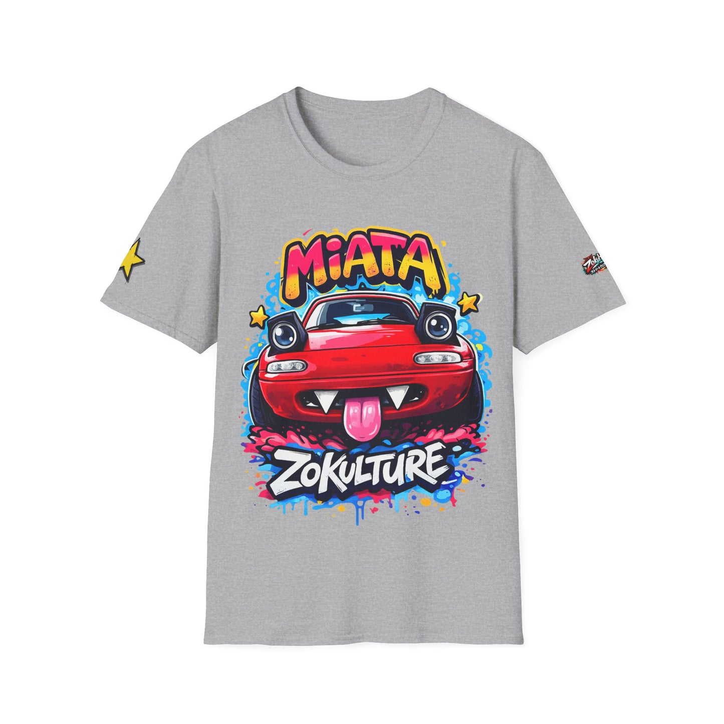 Zokulture Cute Miata Tee + Side Star and Logo